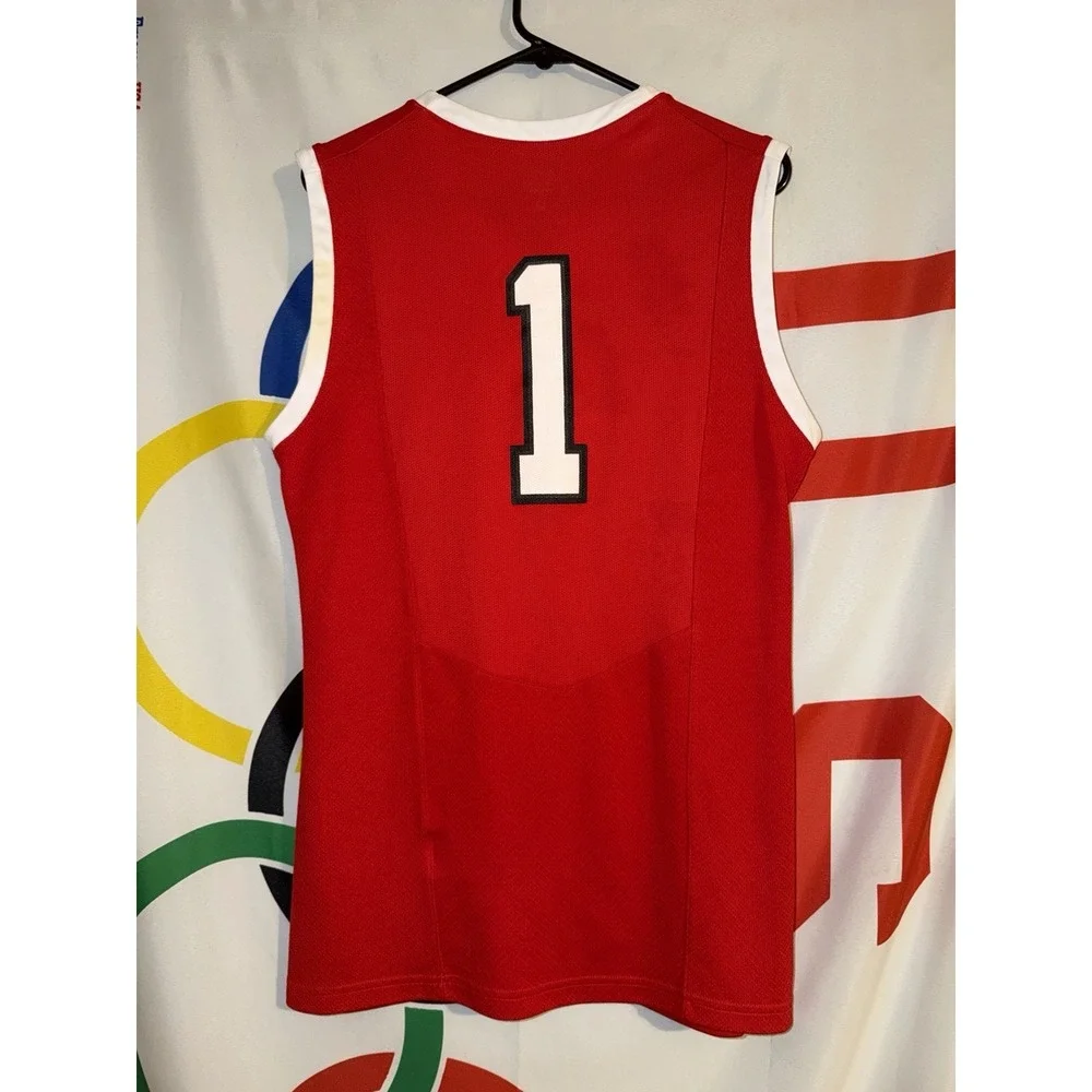 Nike Opelika High Basketball Jersey Medium Red Alabama